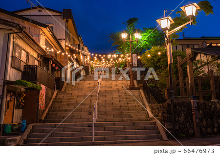 《群馬県》伊香保温泉・夜の石段街 《群馬県》伊香保温泉・夜の石段街 66476973