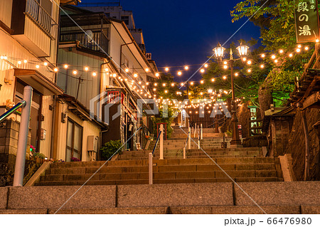 《群馬県》伊香保温泉・夜の石段街 66476980