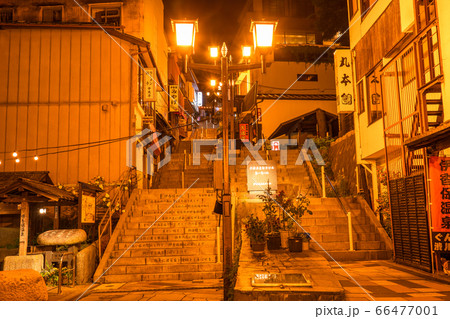 《群馬県》伊香保温泉・夜の石段街 66477001