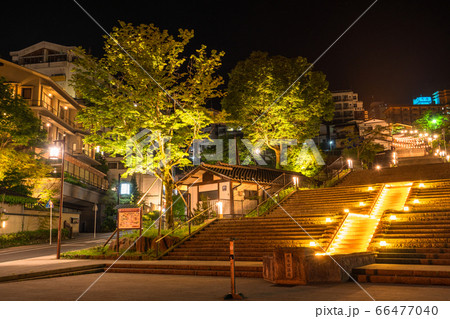 《群馬県》伊香保温泉・夜の石段街 66477040