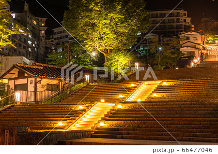 《群馬県》伊香保温泉・夜の石段街 《群馬県》伊香保温泉・夜の石段街 66477046