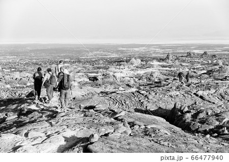 africa the old backpacker people walking in the africa the old backpacker people walking in the 66477940