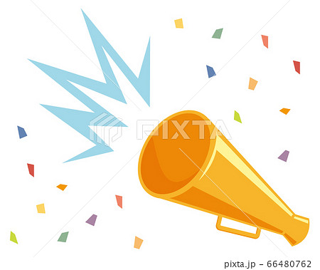 セールメガホンのベクターイラスト 販売促進とお買い得を知らせるアイコン のイラスト素材