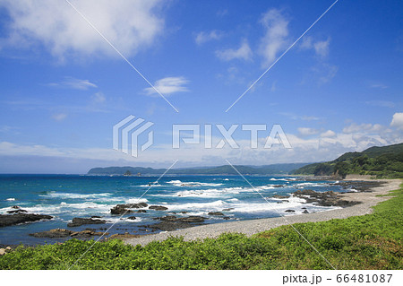高知県土佐清水市 松崎海岸の風景の写真素材 66481087 Pixta