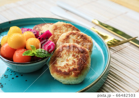 Vegan tofu cheese pancakes 66482503