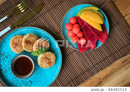 Vegan tofu cheese pancakes Vegan tofu cheese pancakes 66482519