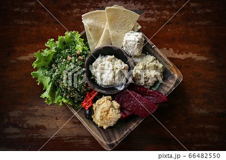 Mezze Platter with hummus Mezze Platter with hummus 66482550