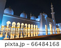 Sheikh Zayed Grand Mosque at night, Abu-Dhabi, UAE 66484168