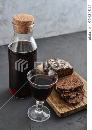 Traditional Russian drink kvass 66484314