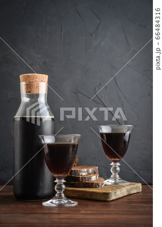 Traditional Russian drink kvass 66484316