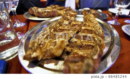 アルゼンチン ブエノスアイレス ステーキの写真素材