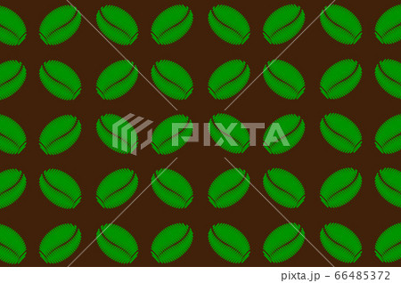 Coffee beans - vector pattern 66485372