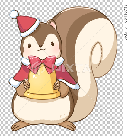 リス クリスマス ベルのイラスト素材 リス クリスマス ベルのイラスト素材