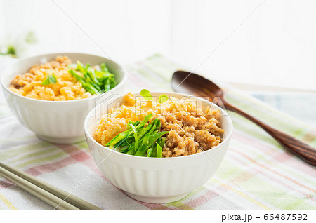 鶏そぼろ丼 66487592