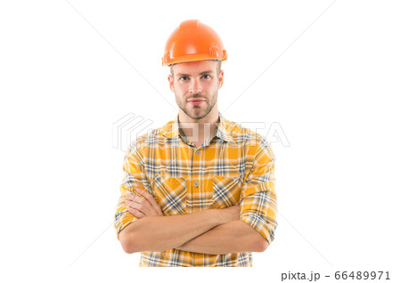 Work feed a man. Man or workman isolated on white. Work feed a man. Man or workman isolated on white. 66489971