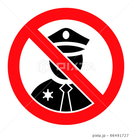 Forbiden Police - Vector Icon Illustration 66491727
