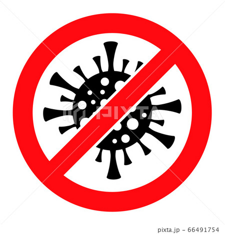 Stop Coronavirus - Vector Icon Illustration 66491754
