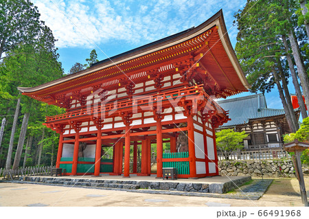 【高野山 壇上伽藍 中門】 和歌山県伊都郡高野町高野山 【高野山 壇上伽藍 中門】 和歌山県伊都郡高野町高野山 66491968