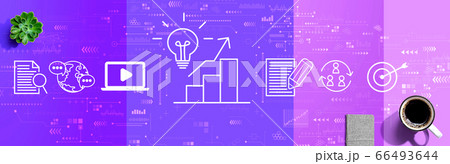 Content marketing concept with coffee and notebook Content marketing concept with coffee and notebook 66493644