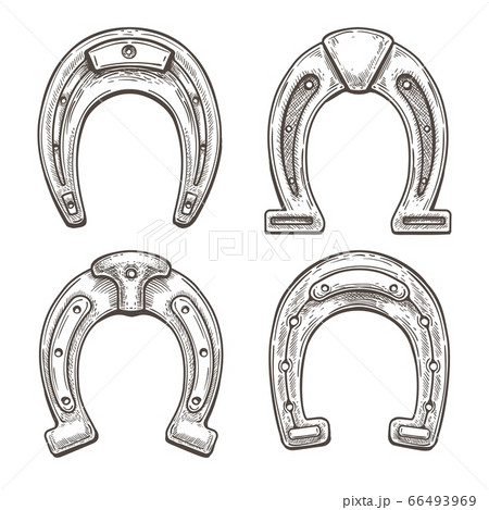 Steel horseshoes sketch 66493969