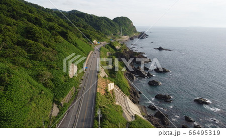 海岸線と道路 海岸線と道路 66495319