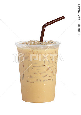 Ice coffee isolated on white background Ice coffee isolated on white background 66496884