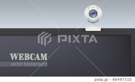 Web camera, attached on top the monitor. Part of 66497310