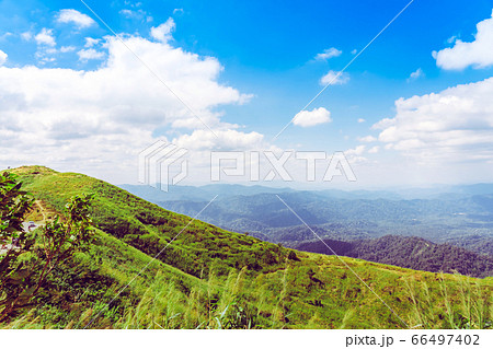 Beautiful view point of Elephant Hills View Point or " Nern Chang Suek ", Pilok, on the mountain in the west of thailand, Thailand-Myanmar border in Thongphaphum Kanchanaburi, Thailand 66497402