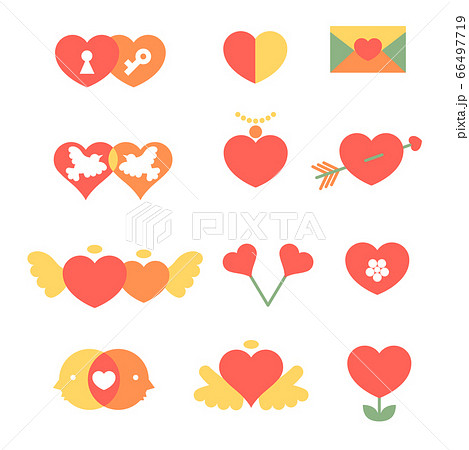 set of heart icon 66497719