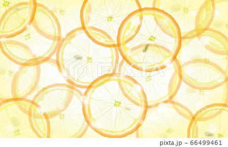 背景イラスト オレンジの輪切り 爽やかなイラスト のイラスト素材