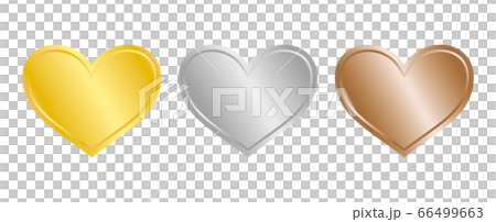 Heart-shaped stickers, labels and icons 66499663