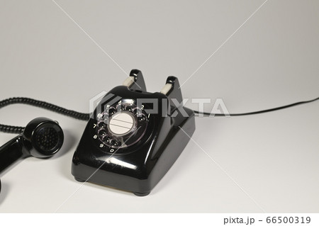 ダイヤル式黒電話 ダイヤル式黒電話 66500319