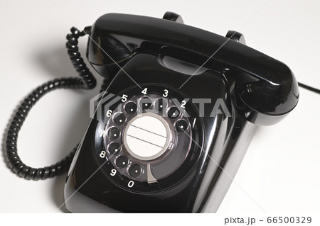 ダイヤル式黒電話 66500329