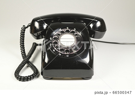 ダイヤル式黒電話の写真素材 [66500347] - PIXTA