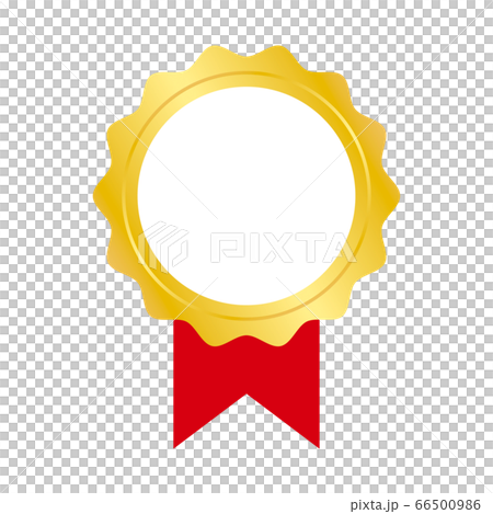 金色のランキングアイコン ラベル フレームのイラスト素材