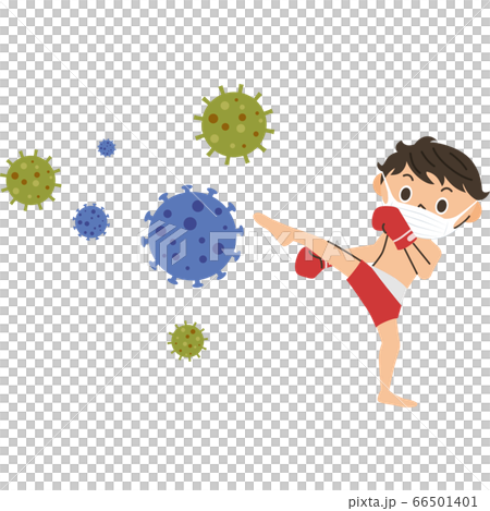 ウイルスを撃退する格闘家　男子 66501401