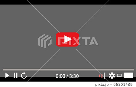 動画配信サイト風フレーム Video distribution site style frame 66501439