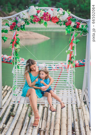 Outdoor portrait of a beautiful family 66502064