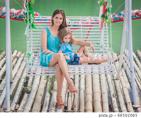 Outdoor portrait of a beautiful family 66502065