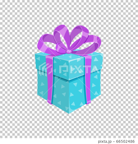 Birthday party or christmas gift box isolated art 66502486