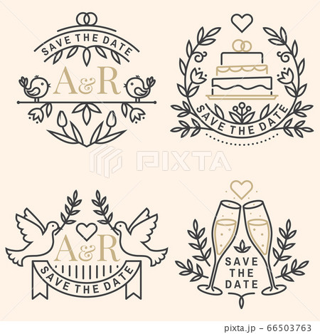 Save the date typography template Royalty Free Vector Image