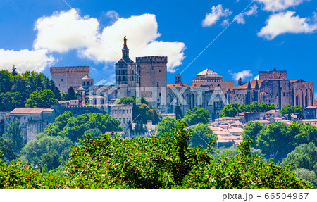view of Palace of the Popes, Avignon, France 66504967