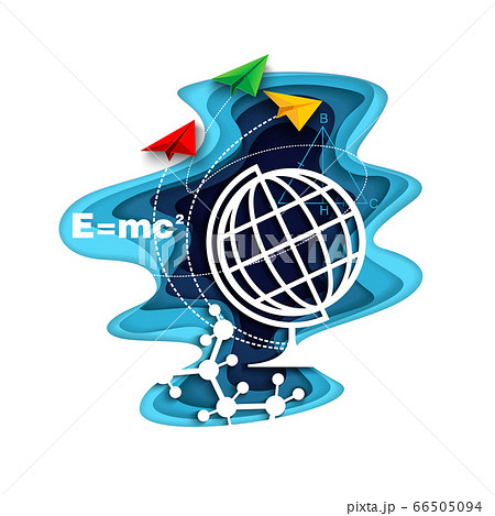 Education and school concept vector poster in paper art origami style Education and school concept vector poster in paper art origami style 66505094