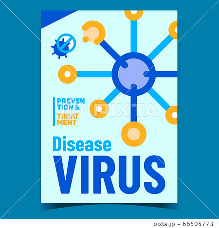 Disease Virus Creative Promotional Poster Vector 66505773