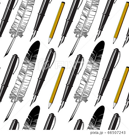 Seamless background of items for office and education. Seamless background of items for office and education. 66507243