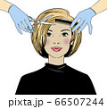 Beautiful woman in a hair salon. 66507244