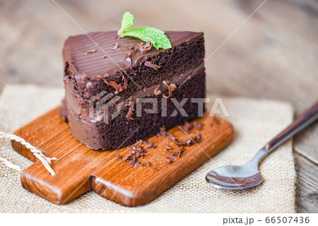 Cake chocolate delicious dessert served on the Cake chocolate delicious dessert served on the 66507436