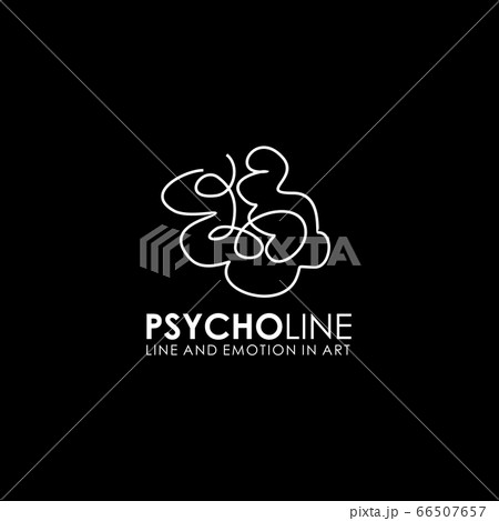 Psycholine design  illustration vector template 66507657