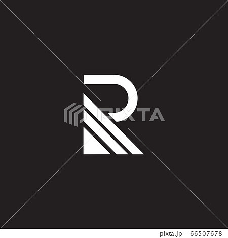 R Letter Initial Icon Logo Design Templateのイラスト素材