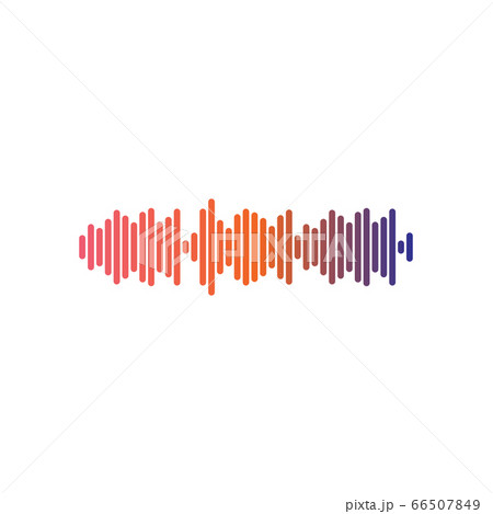Sound wave music logo design vector template 66507849
